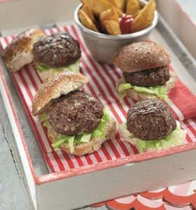 BBQ Beef, Mushroom and Redcurrant Burgers